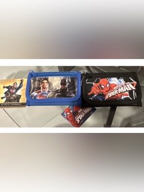 Set of 2 Boys Superhero Wallets